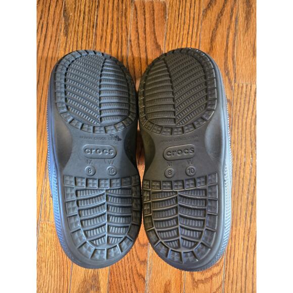 Crocs Unisex Baya Two-Strap Slide Sandals - Black Men's Size 8 Women's Size 10 - Picture 10 of 11